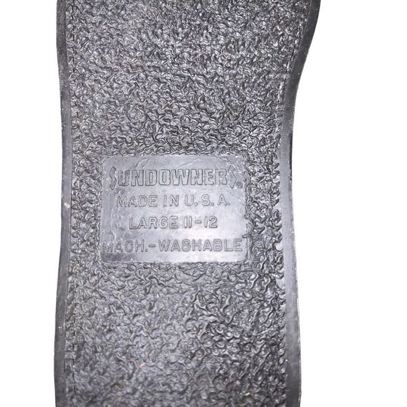 Vintage Sundowners Men’s Slippers House Shoes Brown Size L 11-13 - Picture 3 of 3